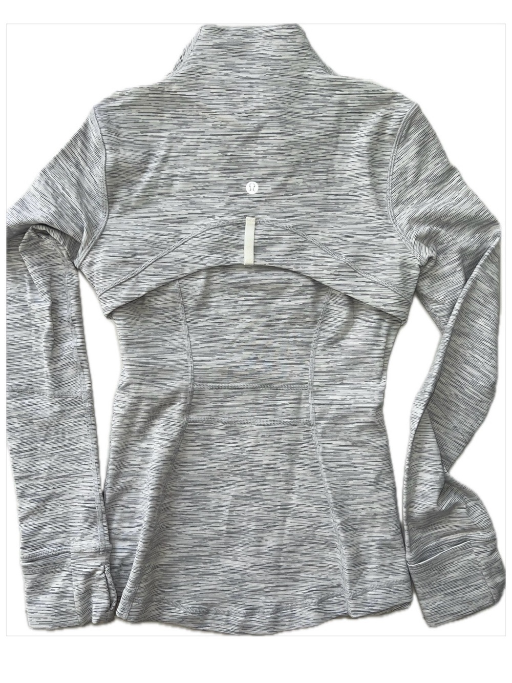 Lululemon Define Jacket Heathered Light Gray Zip-Up Jacket Size 4 like new! - Picture 5 of 5